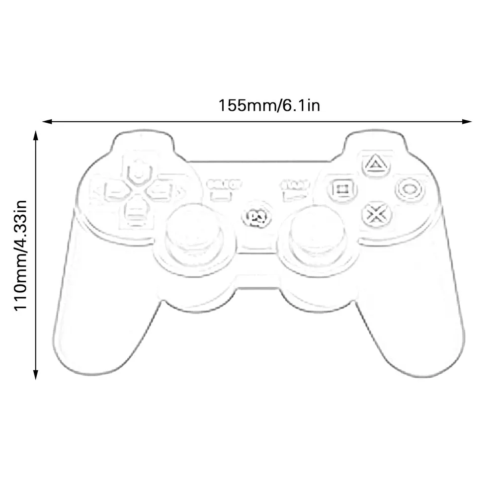 2,4G беспроводной bluetooth-игровой контроллер для sony PS3, Вибрирующая ручка, геймпад, беспроводная высококлассная ручка, полнофункциональная игровая ручка