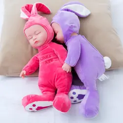 Детские куклы Reborn реалистичные плюшевые спать спокойно кукла мягкие игрушки для новорожденных куклы милый кролик Vagetable Куклы Детские