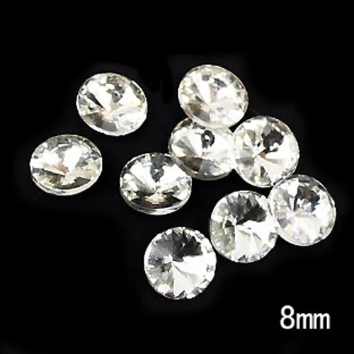 

LF 50Pcs Acrylic Rhinestone For Needlework FlatBack Cabochon Scrapbook Decoration Craft DIY Embellishments Accessories