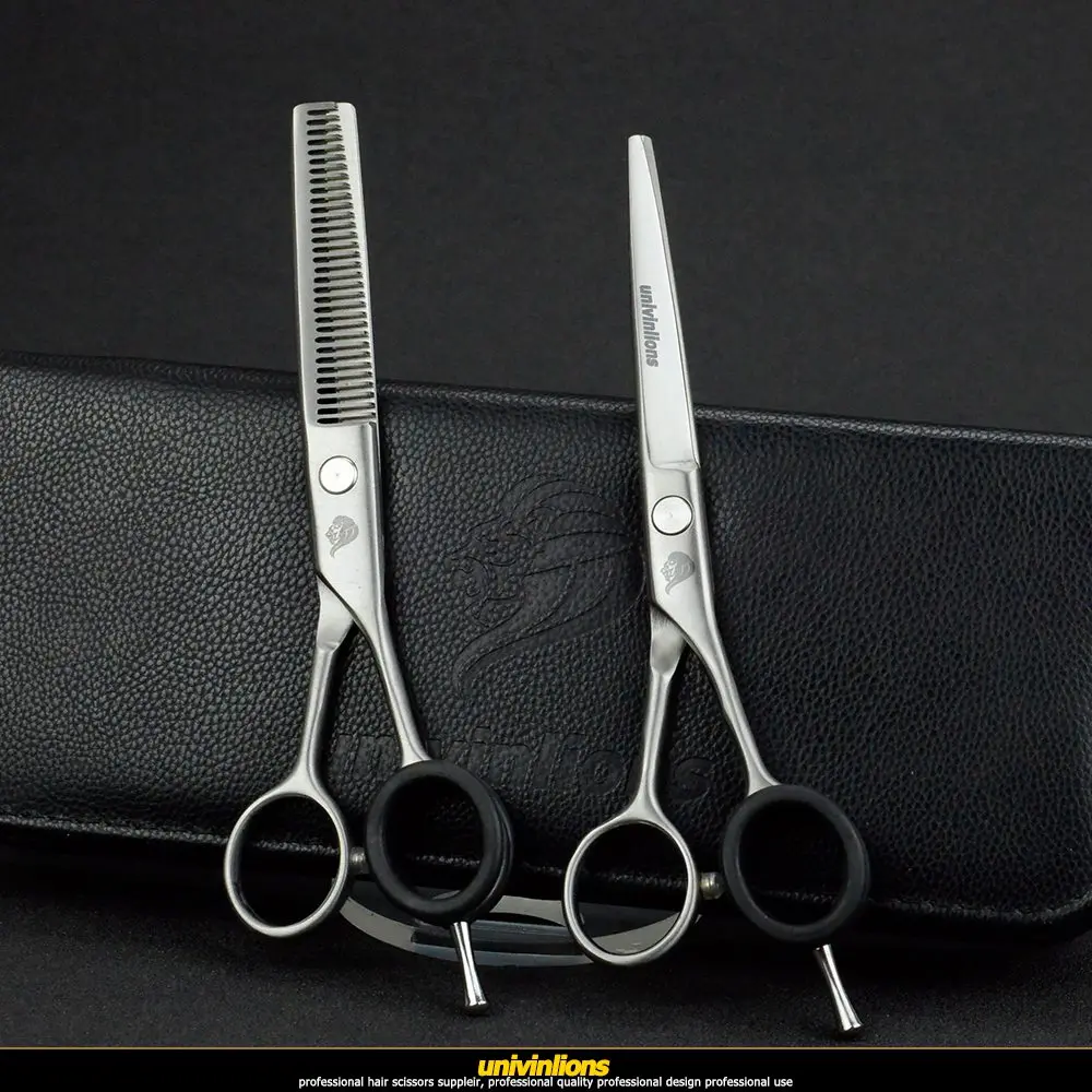 Univinlions 6 &quotmatt silver бритвы Парикмахерские ножницы японский волос парикмахерские