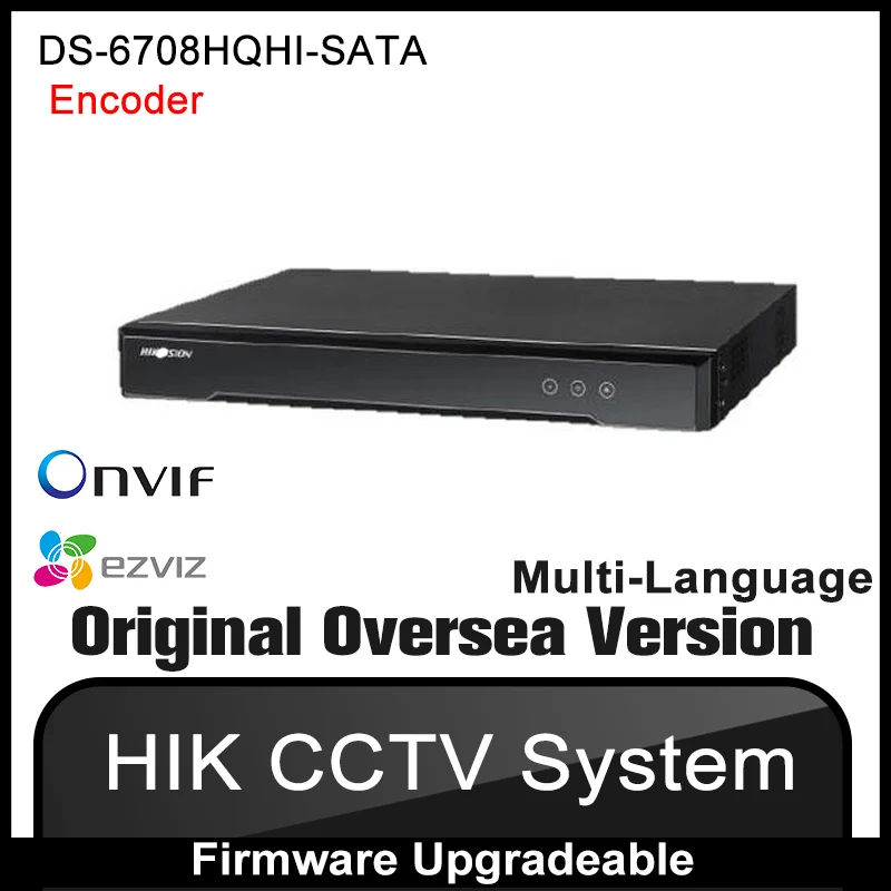 Hikvision DS-6708HQHI-SATA English Version 8ch encoder WD1 real-time encoding Multiple PTZ netwrok camera NVR DVR IPC 4CIF