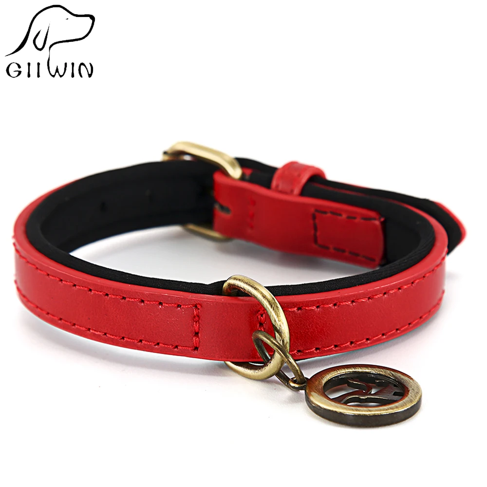 

Dogs Collar Pet Leash Collars for Small Large Dog PU Leather Dog-collar Adjustable Dogs Collars Chihuahua Pet Products YS0074