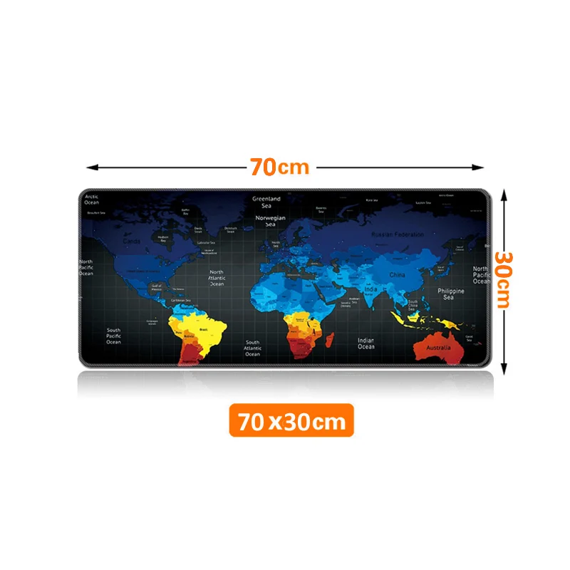 Сделайте дауэр очень большой коврик для мыши карта мира игровой коврик для мыши натуральный резиновый игровой стол коврик для мыши с коврик мыши с фиксируемым краем - Цвет: M3 30-70