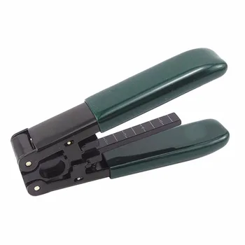 

Hot FTTH Coaxial Fiber Optic Stripper Covered Wire Cable Jacket Stripper Ftth Drop Slitter Stripping Tool Cold Crimping Tool