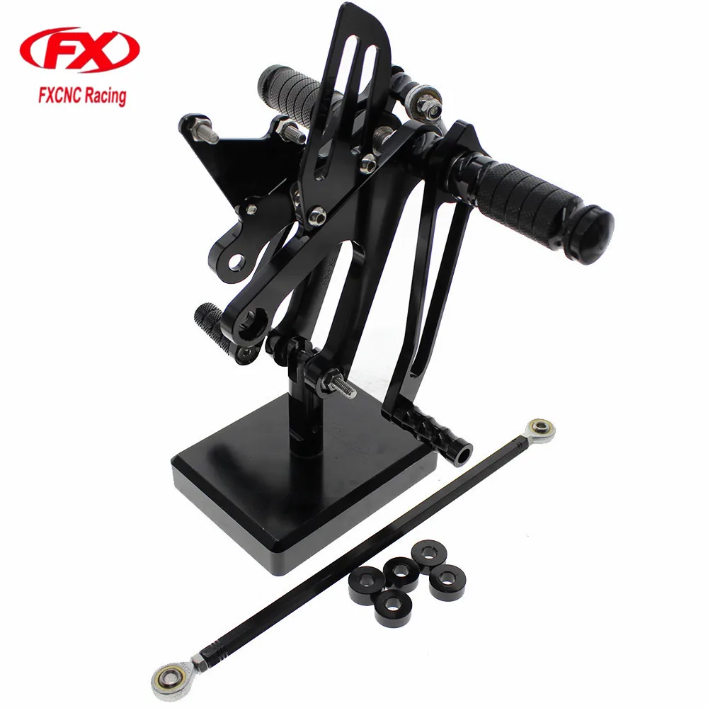 

FXCNC Aluminum Adjustable Motorcycle Rearset Rear Set Foot Pegs Pedal Footrest For HONDA NSR250 NSR 250 MC21 1990 1991 1992 1993