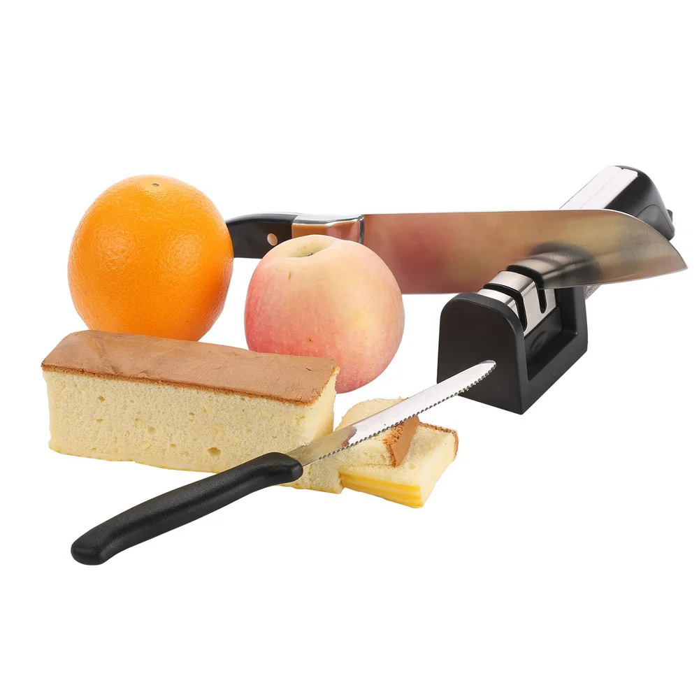 Updated Version of Professional Knife Sharpener Diamond Tungsten Steel Carbide Ceramic Knife Sharpening Kitchen Tools
