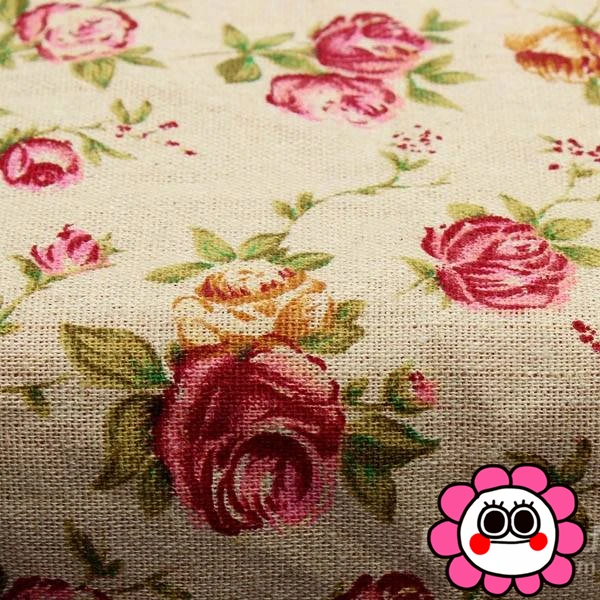

50x150cm Rose Cotton Fabric Cloth Diy Handmade Sewing Patchwork Sofa Curtain Pillow Cover Tablecloth Bag Textile