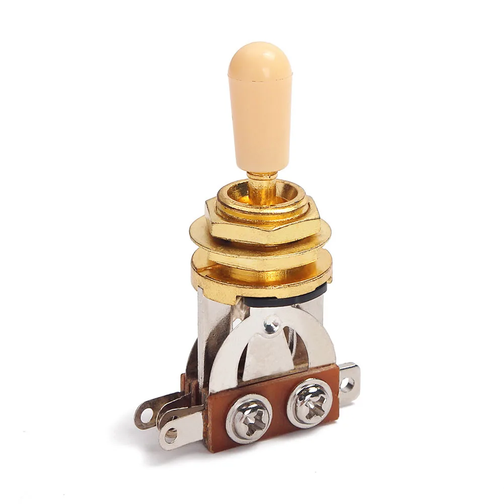

3-way Guitar Selector Pickup Toggle Switch Gold Knob For LP Style Electric Guitars Or Project Accessories Parts