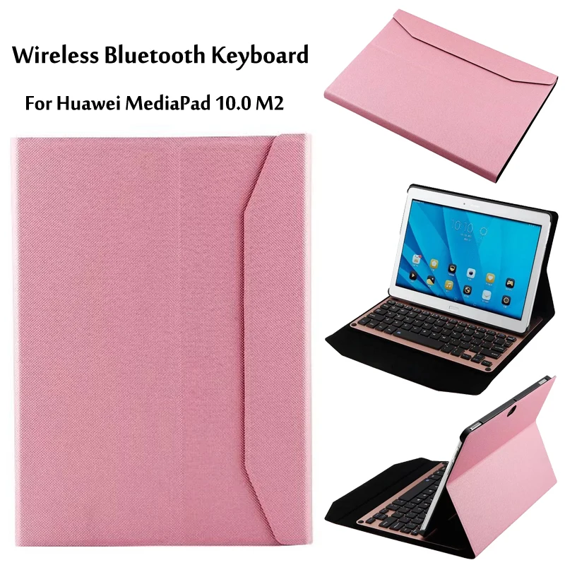 

For Huawei Mediapad M2 10.0 case Wireless Bluetooth Aluminum Keyboard Case For huawei M2-A01L M2-A01M M2-A01W cover + Gift