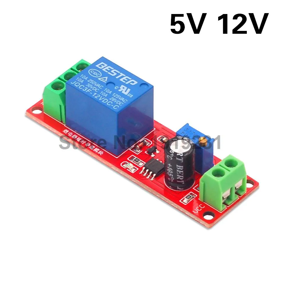 12V 10A Adjustable Timer Relay Delay On//Off Universal Automotive /& Marine