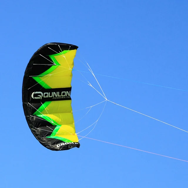 Cheap Free Shipping 2Sqm Power Triple Line Traction KITESURFING Kite for Beginner with Carry Bag for Beginner