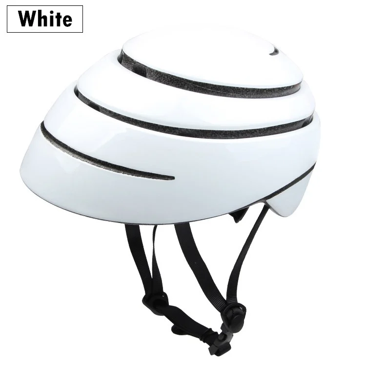 Складной дорожный велосипедный шлем Сверхлегкий портативный велосипедный спортивный шлем для отдыха в городе и езды на велосипеде складной шлем Casco Ciclismo - Цвет: white