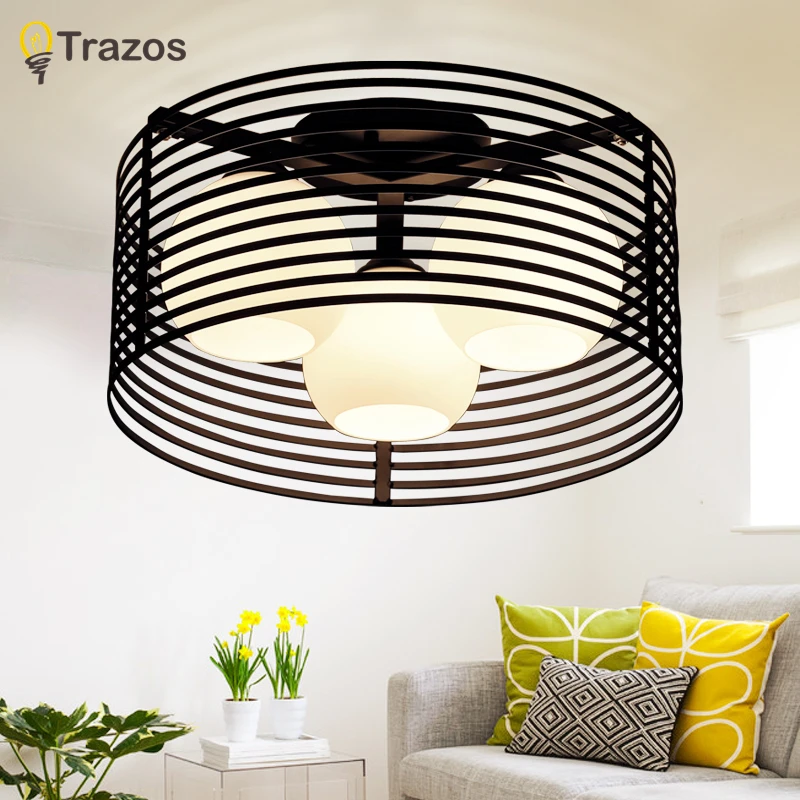 

Modern led ceiling lights luminarias para sala dimming led ceiling lamp Black light body deckenleuchten living room bedroom