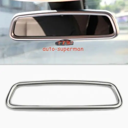 

Matt Chrome Interior rear view mirror Cover Trim Frame FOR VOLVO S60 V60 XC60 S40
