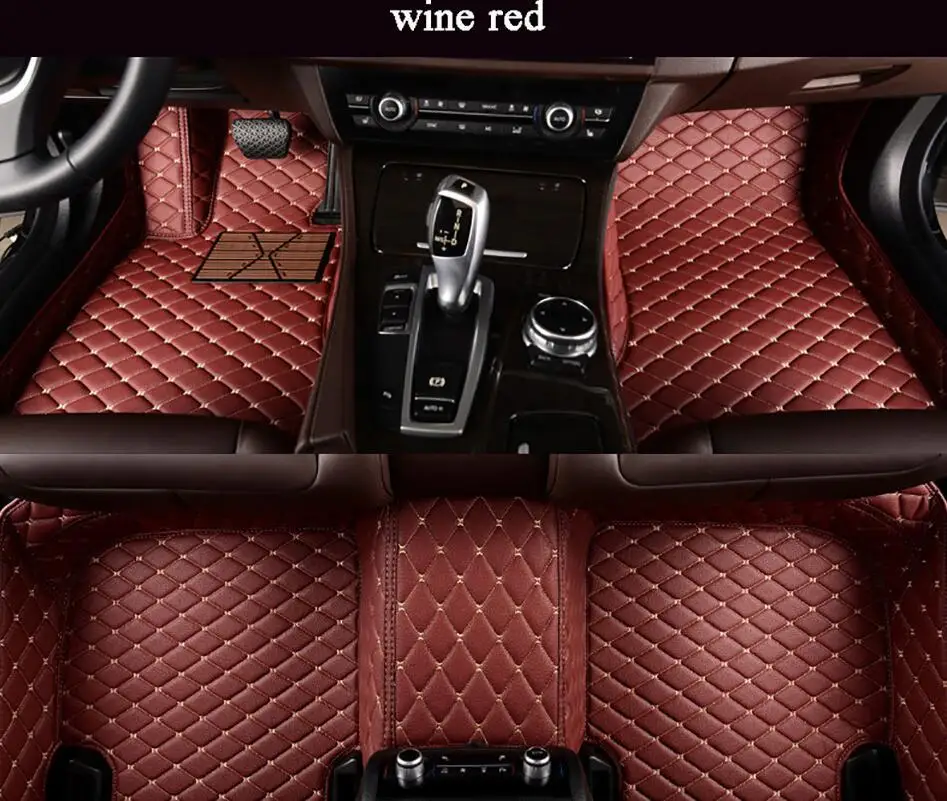 Пользовательские подходят автомобильный коврик специально для Chevrolet Tahoe Suburban траверс Malibu 3d любую погоду высокое качество роскошные ковры вкладыши - Название цвета: wine red