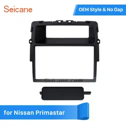 Seicane 178*102 мм черный двойной Дин Радио Фризовая для Nissan Primastar монтажный комплект Установка Frame Панель DVD стерео проигрыватель