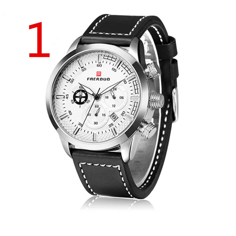

wu's 2018 new watch multi-function timing sports male quartz men's watch 602#