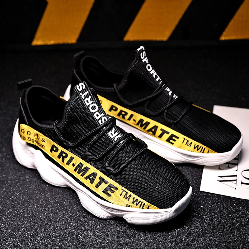 

2018 hot sale walking Shoes For Men Lace-up Athletic Trainers Zapatillas Sports Male Shoes Outdoor Walking Sneakers