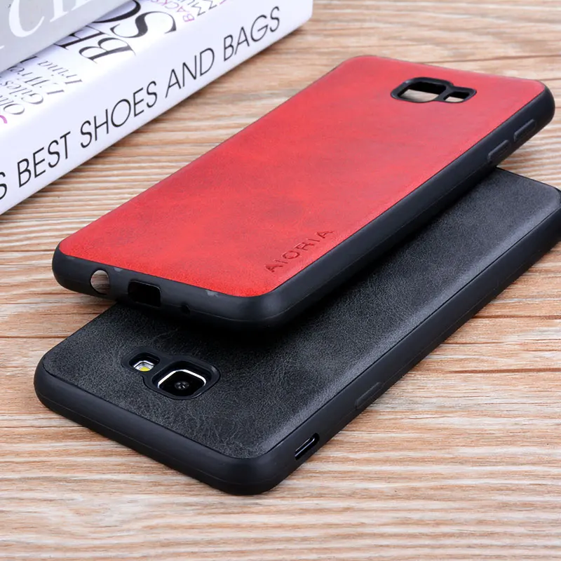 

for Samsung Galaxy J5 Prime case Luxury Vintage PU cow leather Skin cover phone cases for samsung galaxy j5 prime coque funda