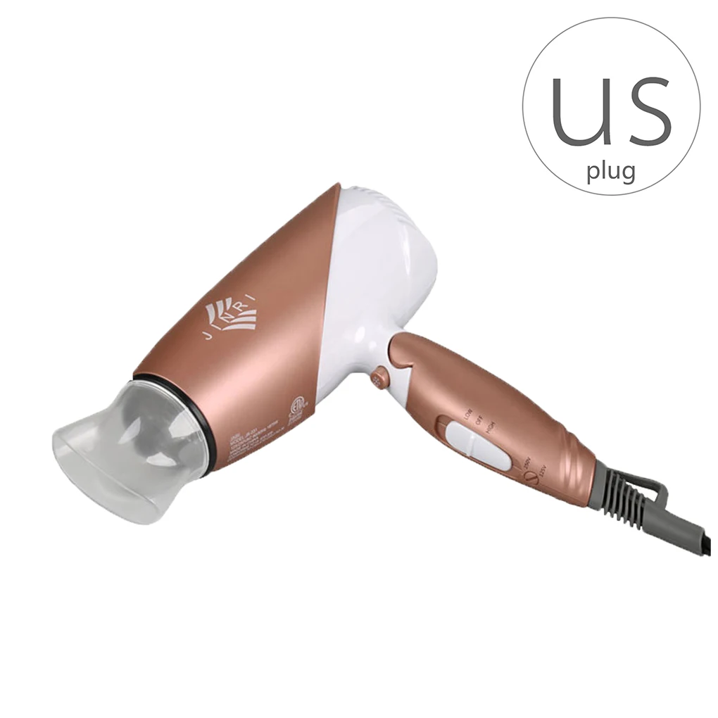 

JINRI/JR-031 1875W Travel Hair Dryer Folding Handle Tourmaline Ceramic Ionic Mini Blow Portable Blower