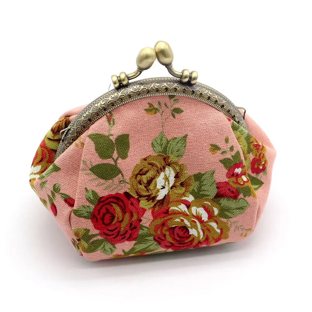 

DCOS Wallet,Lady Vintage Flower Mini Coin Purse Wallet Clutch bag