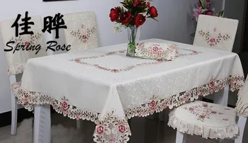 

Spring Rose Fress Shippng-6730pastoral hollow out tea table cloth embroidered Square table cloth The universal cover towel