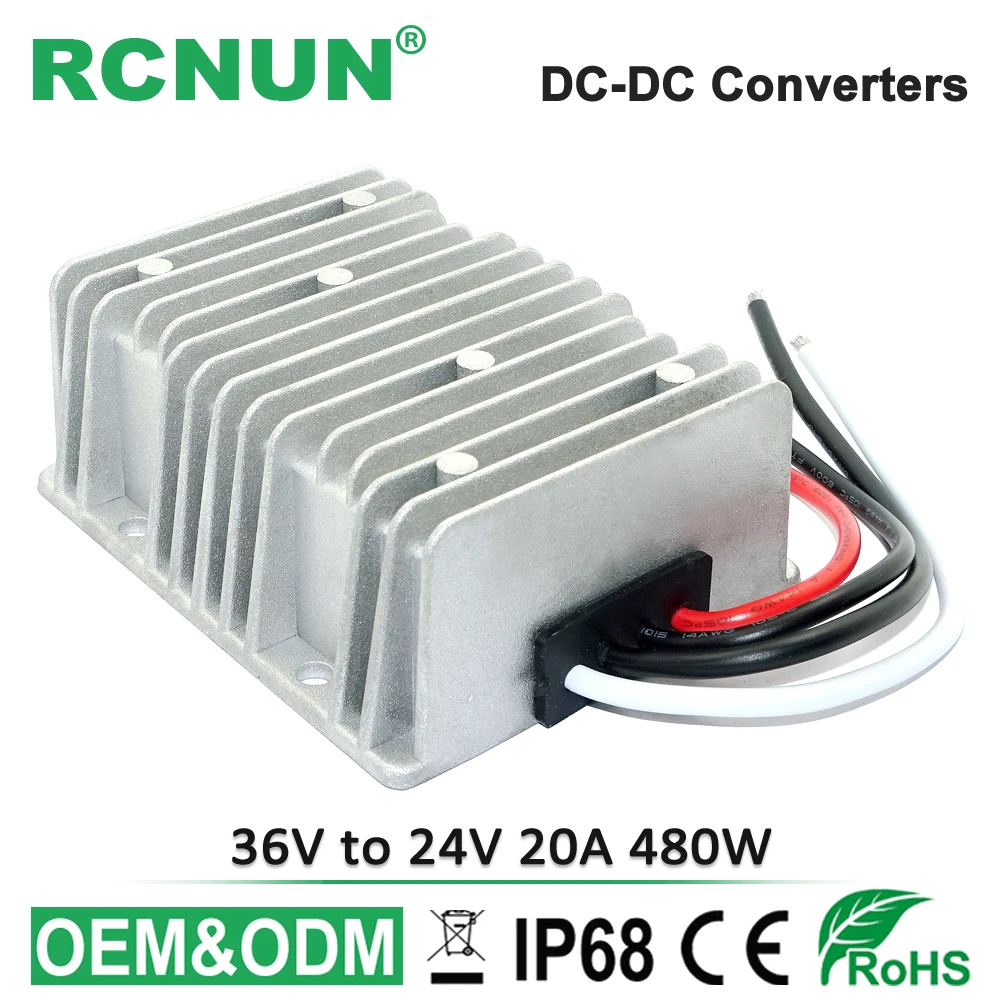 

36V-24V 480W DC-DC Step Down Converter Buck Module DC 36V to DC 24V 20A Voltage Regulator