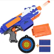 Электрический игрушечный пистолет с мягкими пулями для nerf стрельбы, пистолет-пулемет, оружие, мягкая пуля, всплески, пистолет, забавные игрушки на открытом воздухе для детей