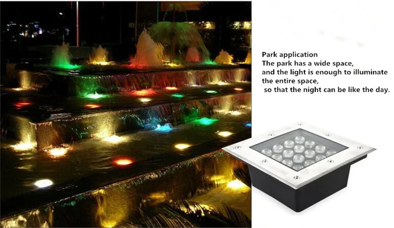 Luzes do Jardim Luzes de Quintal Lâmpadas à Prova Luz de Parede w ao ar Chão Subterrâneo Exterior 12 v 9 w 16 Livre Praça Enterrado d' Água Luz dc 15 Cheap Lâmpadas subterrâneas