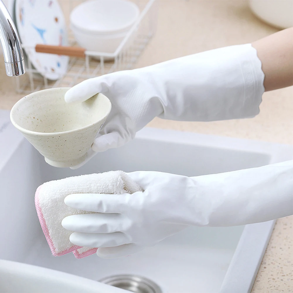 2x Magic gloves Waterproof Long Sleeve Latex Kitchen Cleaning Gloves Wash Dishes Dishwashing Gloves House Cleaning Rubber Tools 2x Magic gloves Waterproof Long Sleeve Latex Kitchen Cleaning Gloves Wash Dishes Dishwashing Gloves House Cleaning Rubber Tools