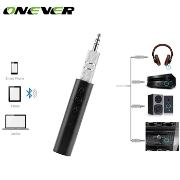 

Onever Mini Bluetooth 4.1 Music Receiver Adapter 3.5mm Stereo Output AUX Audio Streaming hands-free Smart Wireless Bluetooth Kit
