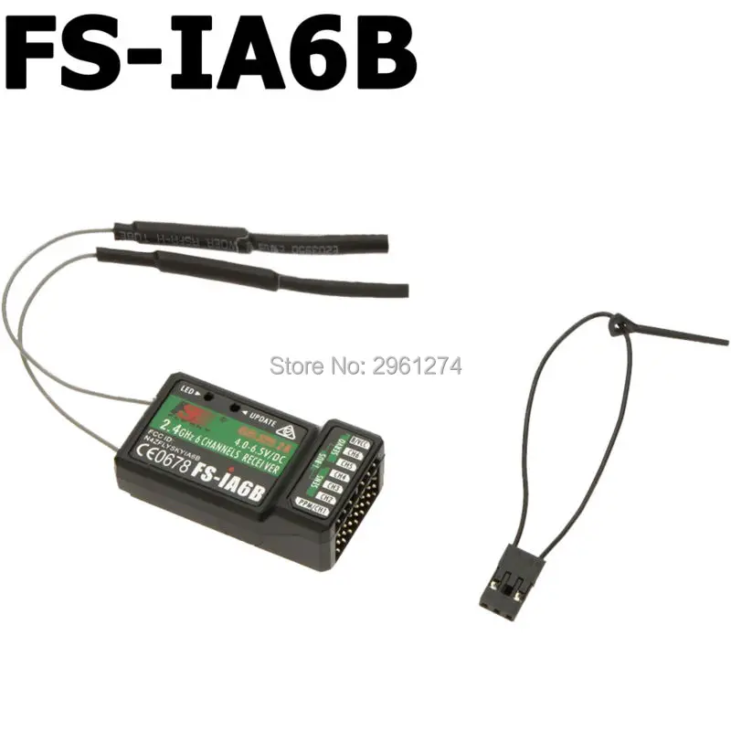 FS IA6/FS IA6B/FS IA10B 6CH 2.4G Dual Antenna RC Receiver For Flysky FS I6 FSI6  FS i4 FS i6 fs ia10b Fast delivery-in Parts 