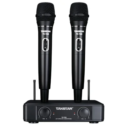 Двухканальная Беспроводная микрофонная система Takstar TS 7220 UHF 2 передатчика 1