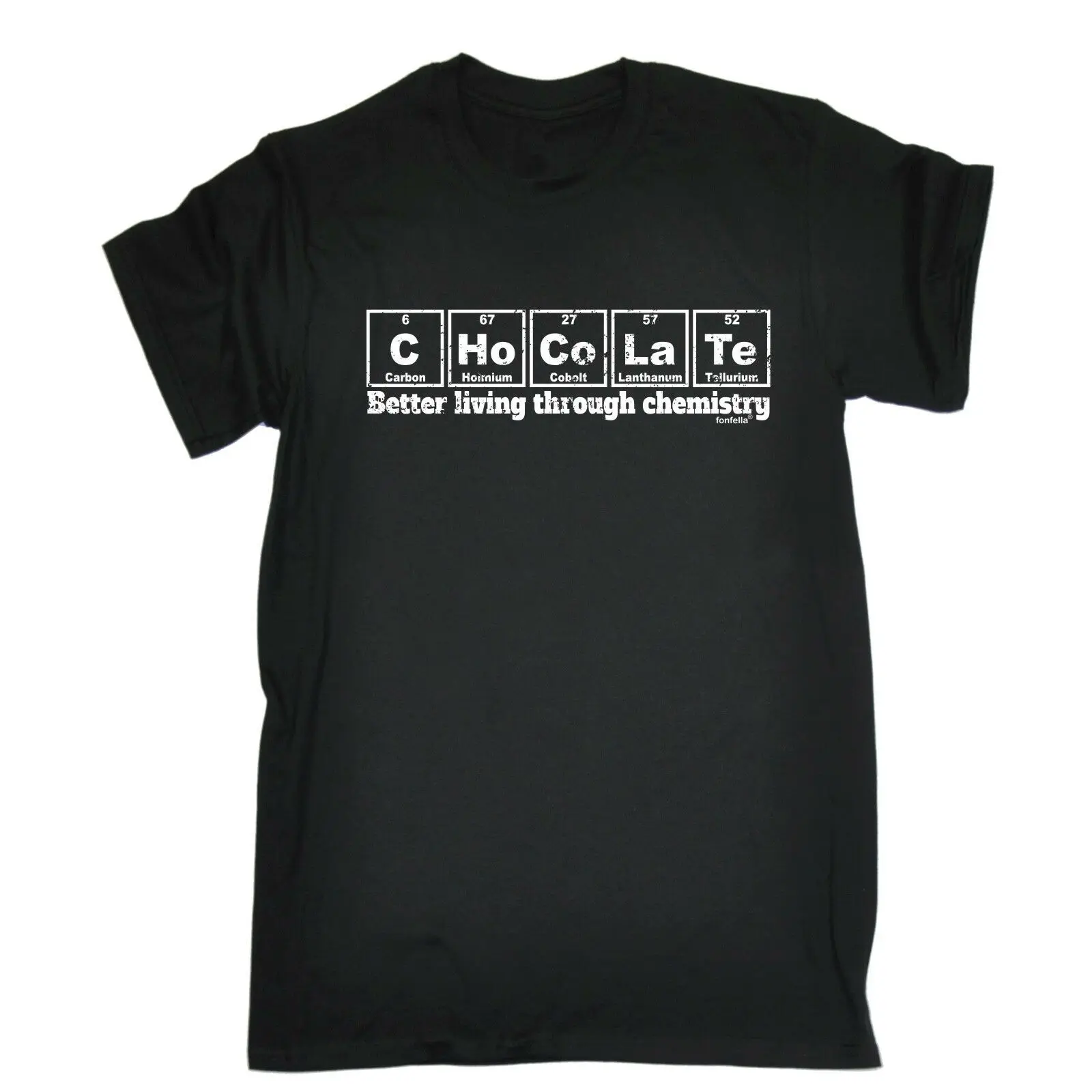 Chocolate Better Living Through Chemistry MENS T-SHIRT Tee Birthday Gift Geek | Мужская одежда