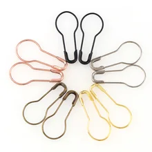 Épingles de sûreté en forme de gourde, 100 pièces, mélange de couleurs, Clips métalliques, épingles de gourde, tricot, point de croix, marqueur, épingles d'étiquette, Kits de bricolage pour vêtements