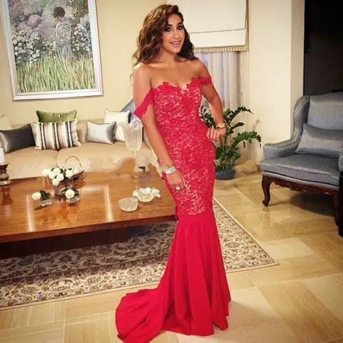 

Saudi Arabic High Neck Long Evening Dress Dubai Kaftan Celebrity Party Gown New