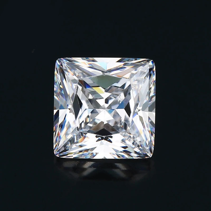 

NUOYIMEIER 500pcs All Size Unfoiled Square White Shiny Cubic Zirconia Crystals for DIY Rhinestones for Nails Stone Jewelry