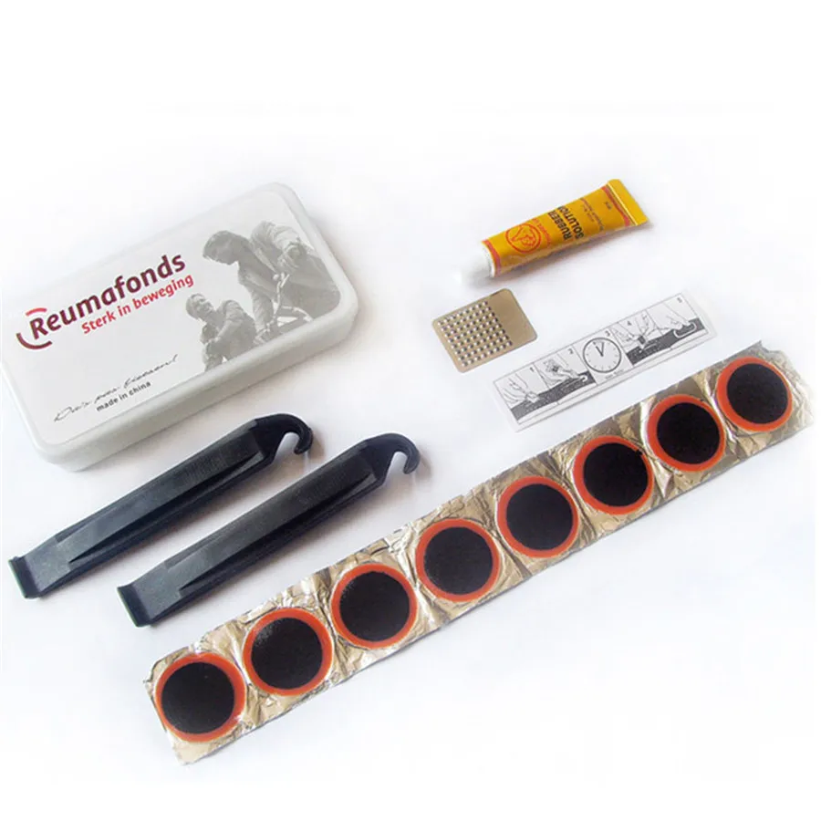 

Bike Bicycle Tire Tyre Repair Tool Set Kit Patch Glue Lever New