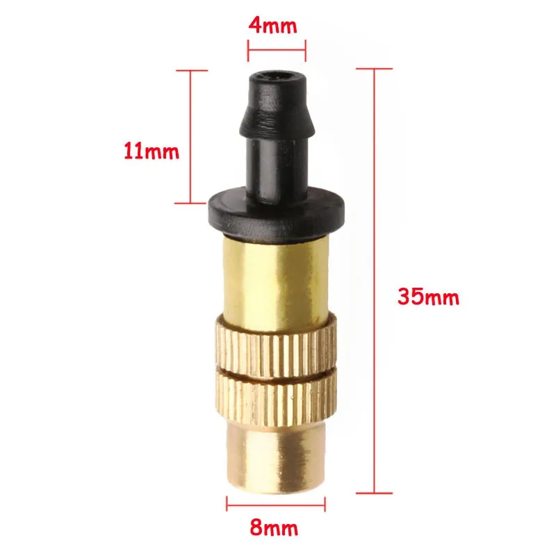 

High-quality 100% brass sprinkler all-copper adjustable spray mist nozzle factory directly Sprinkler Sprayer 1Pcs
