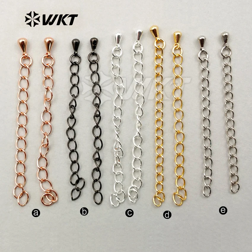 

JF204 WKT Necklace And Bracelet Extension Chain Simple Classic Jewelry Extension Chain For Jewelry DIY Findings 65mm