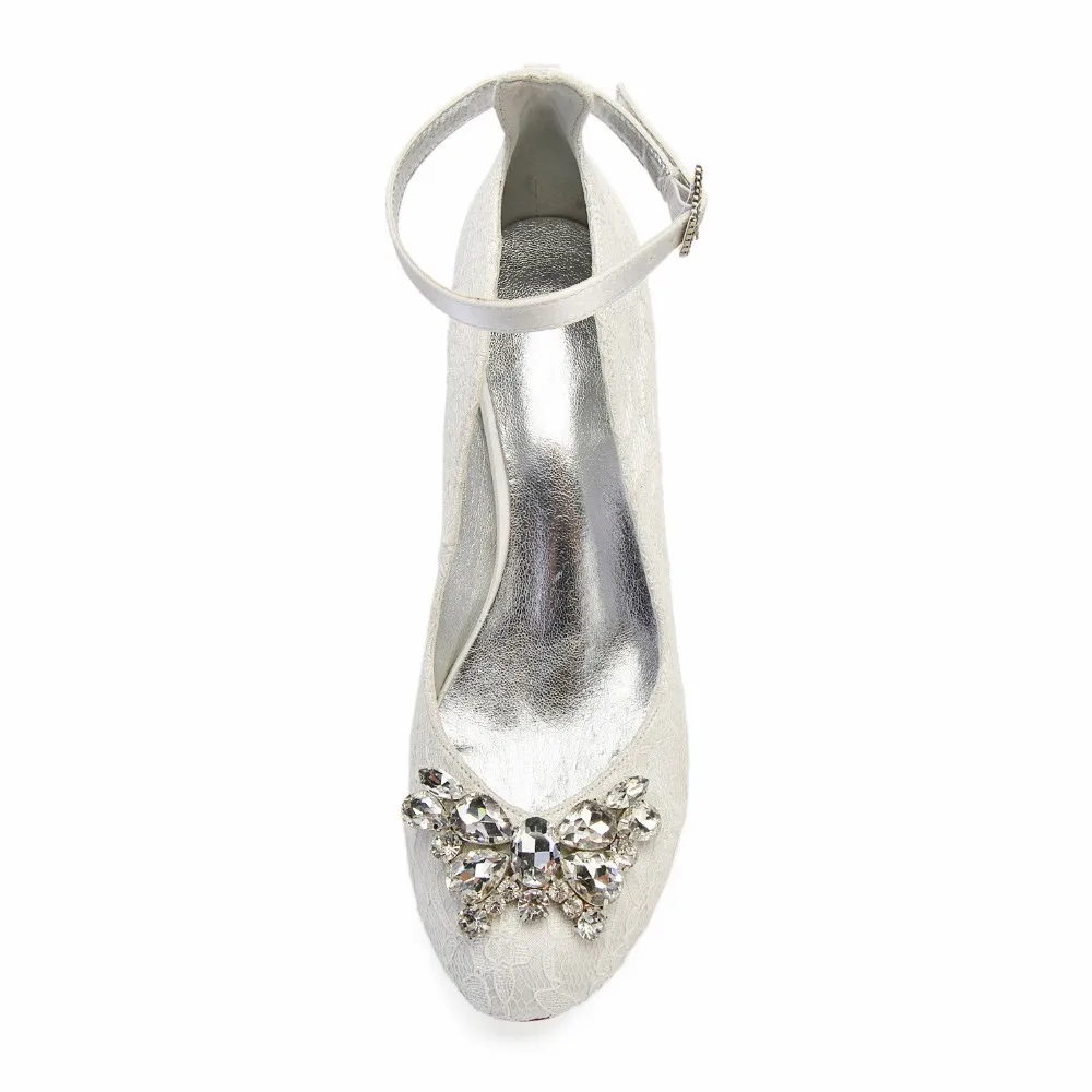 Ivory lace bridesmaid shoes