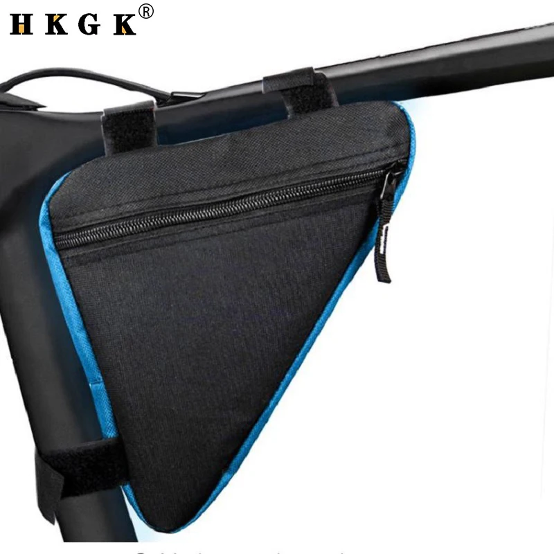HKGK Bike Bicycle Cycling Bag Front Frame Tube Phone Waterproof Bags Triangle Pouch Holder Bycicle Accessories | Спорт и развлечения