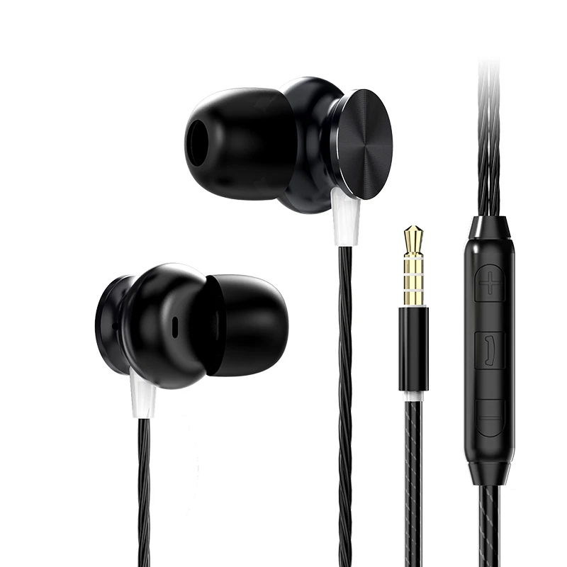 IHaitun 6D наушники-вкладыши Бас Звук спортивные наушники для iPhone samsung Xiaomi гарнитура fone de ouvido auriculares kulaklыk MP3 - Цвет: Black