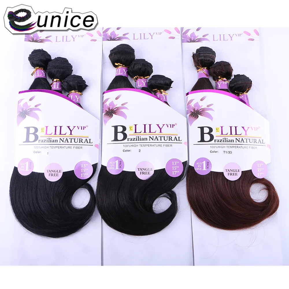 synthetic body wave 3pcs hair  (3)_