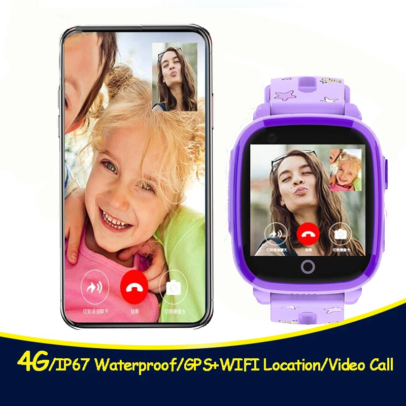  4G Camera GPS Watches WI-FI Kids Children Students Smart Wristwatch Sim Card/SOS/Video Call/ Monito