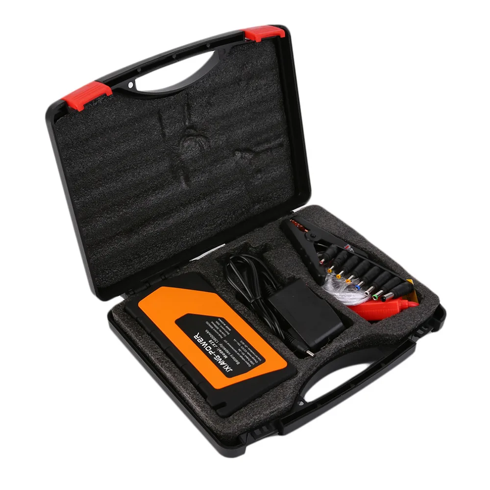 12V real 89800mah Multi Function 1set Car Charger font b Battery b font Jump Starter 4USB