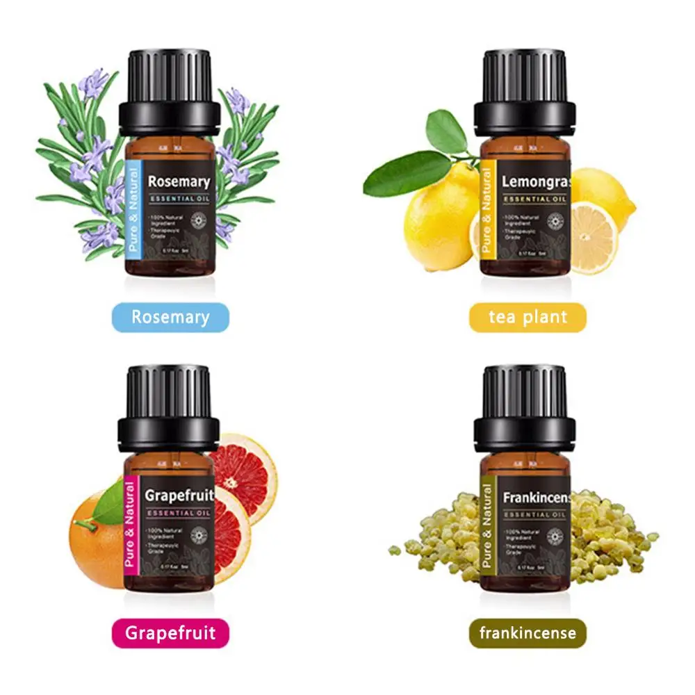 

Pure Plant Essential Oil For Aromatic Aromatherapy Diffusers Aroma Oil Lavender Lemongrass Tree Oil Natural Massage