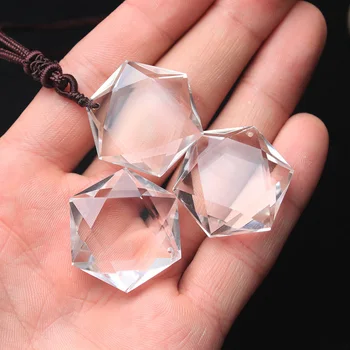 

Hung Crystal Original Shi Tianran Plain Water Crystal Six Star Pendant Men And Crystal Ornaments Otsuge Energy Healing Stone