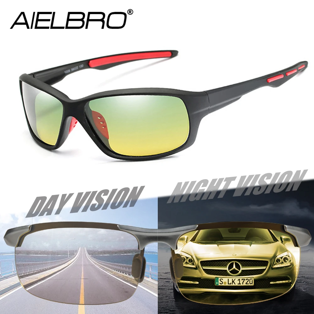 Поляризационные солнцезащитные очки для мужчин и женщин с функцией ночного видения, защитные очки для вождения UV400, противоударные солнцезащитные очки для ночного вождения