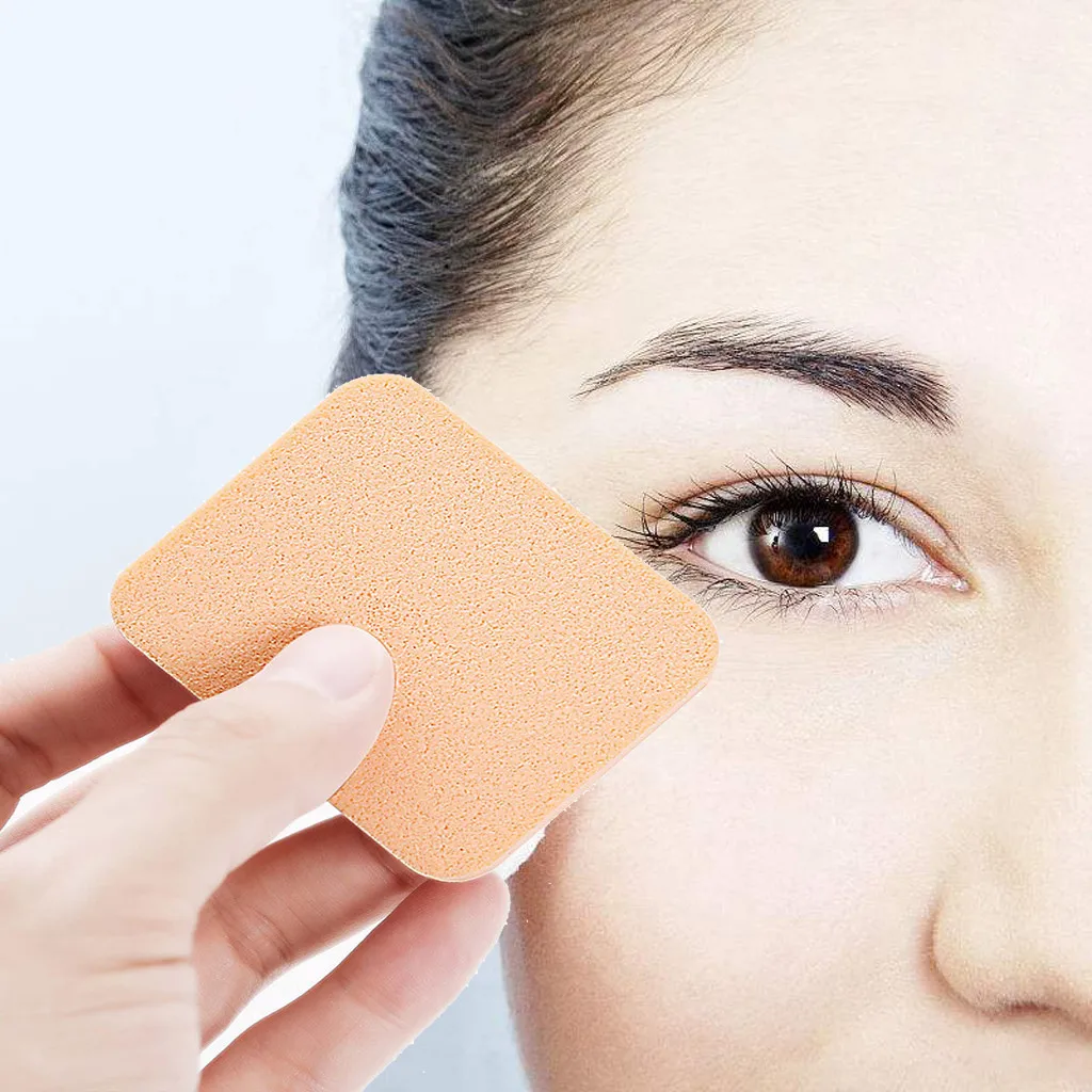 15 шт. Порошковая пышная квадратная сухая влажная двойная губка для макияжа бежевая белая пудра для тела Косметическая пуховка# YL1